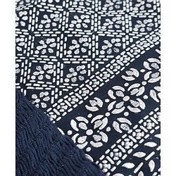 Pine Kids Woven Sleeveless Lehenga Choli Dupatta Set With Floral Print - Navy Blue