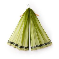 Pine Kids Woven Half Sleeves Lehenga Choli & Dupatta Set With Floral Print & Lace Detailing - Olive Green