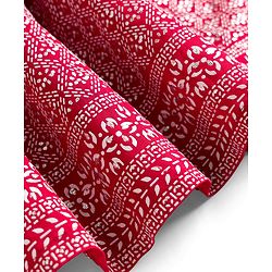Pine Kids Woven Flared Lehenga Choli and Dupatta Set with Sleeveless and Floral Embroidery - Pink