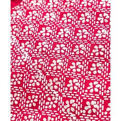 Pine Kids Woven Flared Lehenga Choli and Dupatta Set with Sleeveless and Floral Embroidery - Pink