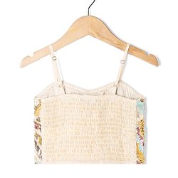 Pine Kids Woven Sleeveless Floral Sequinned Choli & Lehegnga Set With Dupatta - Lime Green