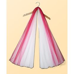 Pine Kids Woven Sleeveless Floral Embroidered & Foil Printed Lehenga Choli Set With Dupatta - Pink