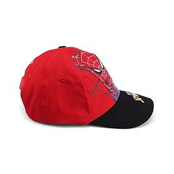 Pine Kids Marvel Cotton Woven Spiderman Graphics  Summer Cap Red - Diameter 16 cm