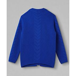 Pine Kids Knit Full Sleeves Sweater Set with Tee - Navy Blue