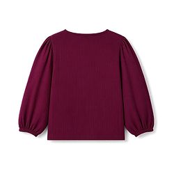 Pine Kids Woven Full Sleeves Solid Colour Top - Maroon