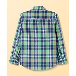 Pine Kids Cotton Woven Checks Shirt Roll Up Sleeves Multi Color 4-5 Years