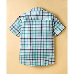 Pine Kids Cotton Woven Half Sleeves Checks Shirt & T-Shirt - Multicolor