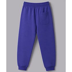 Pine Kids Looper Knit Half Sleeves Cool Vibe Printed Hooded Sweatshirt & Jogger set - Royal Blue