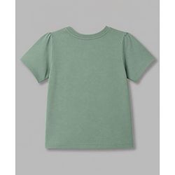 Pine Kids Cotton Knit Half Sleeves T-Shirt & Shorts Night Suit With Text Print - Green