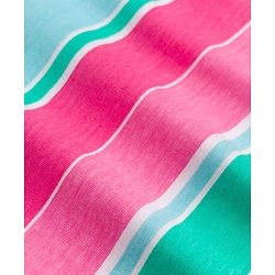 Pine Kids Cotton Knit Half Sleeves Striped T-Shirt - Dark Pink