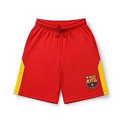 Pine Active Knit Half Raglan Sleeves T-Shirt with Shorts Football Set - Red
