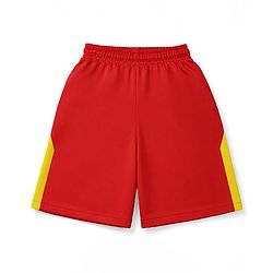 Pine Active Knit Half Raglan Sleeves T-Shirt with Shorts Football Set - Red