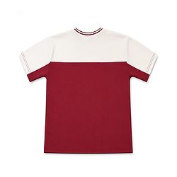 Pine Active Knit Half Raglan Sleeves FC Barcelona Printed T-Shirt with Shorts Football Set - Maroon & White