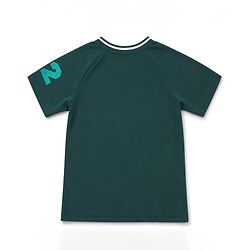 Pine Active Knit Half Raglan Sleeves Football Tee & Shorts Set - Green