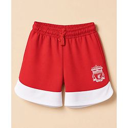 Pine Active Knit Drop Shoulder Half Sleeves Printed T-Shirt & Shorts Football Set - Red
