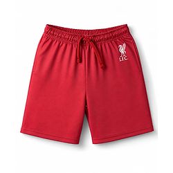 Pine Active Knit Half Sleeves Liverpool Fan Club Printed T-Shirt & Shorts Football Jersey Set - Maroon