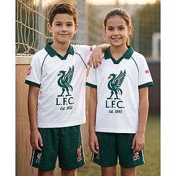 Pine Active Knit Half Raglan Sleeves Football Tee & Shorts Set - White