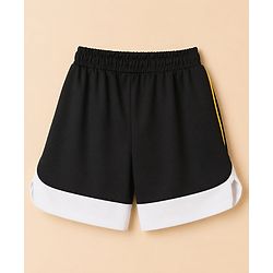 Pine Active Knit Half Sleeves Text T-Shirt & Shorts Football Set - White & Black