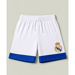 Pine Active Knit Half Sleeves Realmadrid Polo Tee with Shorts Football Set  -Light Blue