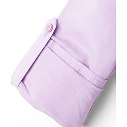 Pine Kids Cotton Woven Full Sleeves Solid Shirt with Mandarin Collar - Purple
