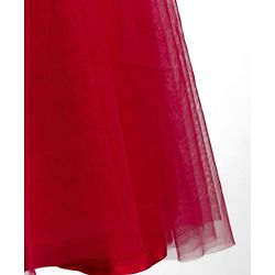 Pine Kids Mesh Woven Sleeveless Party Dress With Sequin Detailing - Dark Pink