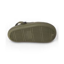 Pine Kids Back Strap Closure Solid Clogs - Olive Green