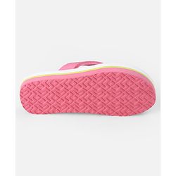 Pine Kids Slip On Flip Flops With Floral Print - Pink & White