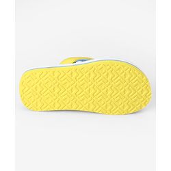 Pine Kids Slip On Flip Flops With Floral Print - Blue & Yellow