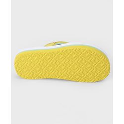 Pine Kids Slip On Flip Flops With Floral Print - Pink & Yellow