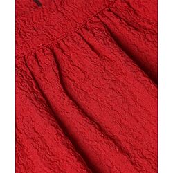 Pine Kids Woven Sleeveless Dress With Belt - Red