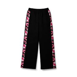 Pine Kids Cotton Looper Knit Full Sleeves Text Printed Hooded Top & Pant Set - Black