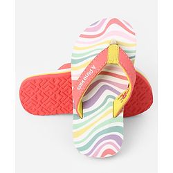Pine Kids Slip On Printed Flip Flops - Pink