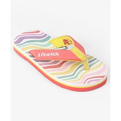 Pine Kids Slip On Printed Flip Flops - Pink