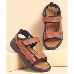 Pine Kids Slip-On Open-toe Sandals - Brown