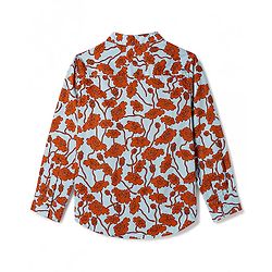 Pine Kids 100% Cotton Woven Full Sleeves Floral Printed Shirt - Multicolor