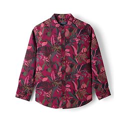 Pine Kids 100% Cotton Woven Full Sleeves Floral Printed Shirt - Multicolor