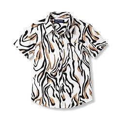 Pine Kids Cotton Woven Printed Shirts Half Sleeves Resort Collar Multi Color 4-5 Years