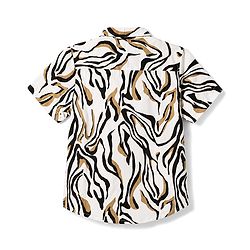 Pine Kids Cotton Woven Printed Shirts Half Sleeves Resort Collar Multi Color 4-5 Years