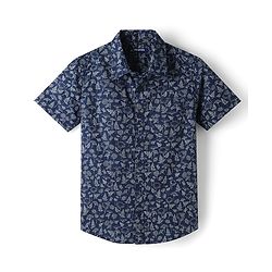 Pine Kids 100% Cotton Woven Half Sleeves Floral Printed Shirt - Multicolor
