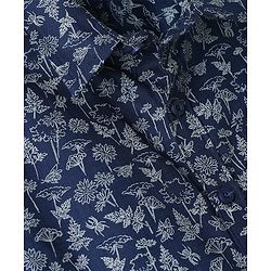 Pine Kids 100% Cotton Woven Half Sleeves Floral Printed Shirt - Multicolor