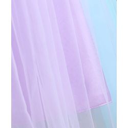Pine Kids Cotton Woven Half Sleeves Floral Embroidered Party Dress With Bow Applique - Lilac