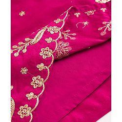 Pine Kids Woven Sleeveless Embellished Kurta & Churidar Se With Dupatta - Violet