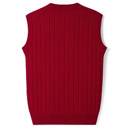 Pine Kids Cable Knit Sleeveless  Pullover - Red