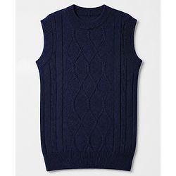 Pine Kids Knit Half Sleeves Sweater - Navy Blue