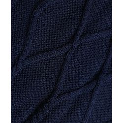 Pine Kids Knit Half Sleeves Sweater - Navy Blue