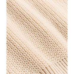 Pine Kids Knit Full Sleeves Solid Colour High Neck Pullover- Beige