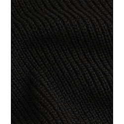 Pine Kids Knit Full Sleeves Solid Colour Pullover - Black