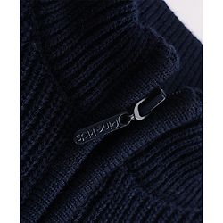 Pine Kids Knit Full Sleeves Sweater - Navy Blue