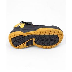 Pine Kids Velcro Closure Striped Sandals - Grey