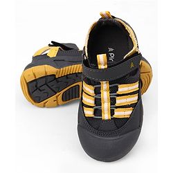 Pine Kids Velcro Closure Striped Sandals - Grey